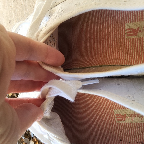 American Eagle White Lace Women's Sneakers Size 8 - Picture 7 of 10